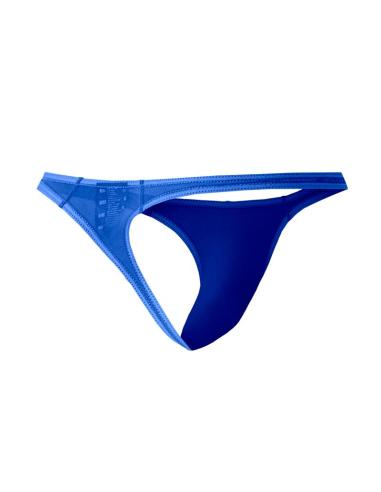 C4MSPX06 Tanga Brasileño Mesh Electric Blue