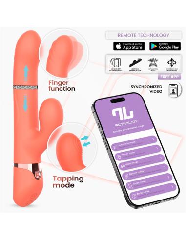 Mindy Vibrador con Anillo de Bolas Up and Down, Finger y Pulsación con APP