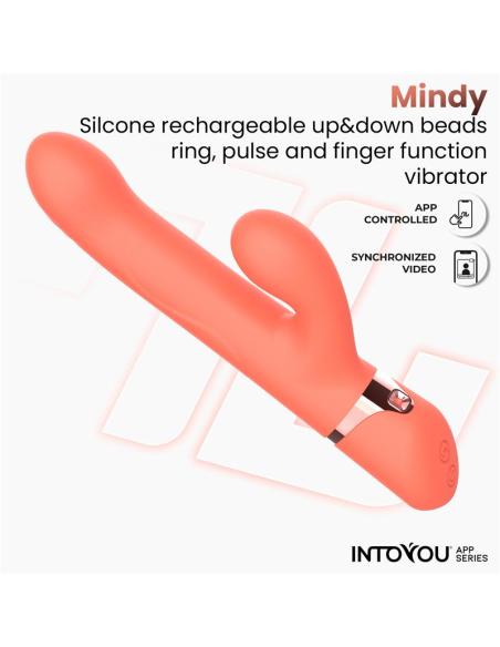 Mindy Vibrador con Anillo de Bolas Up and Down, Finger y Pulsación con APP