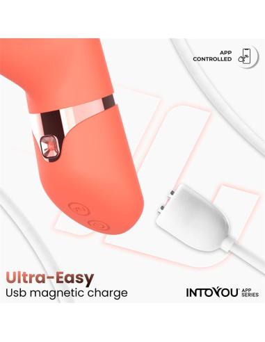 Mindy Vibrador con Anillo de Bolas Up and Down, Finger y Pulsación con APP