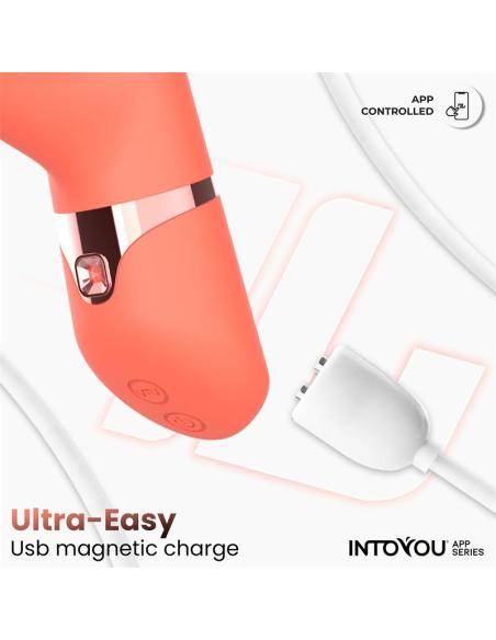 Mindy Vibrador con Anillo de Bolas Up and Down, Finger y Pulsación con APP