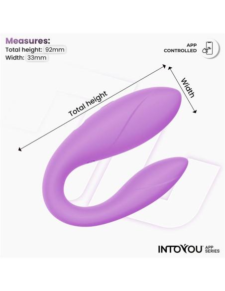 Juguete para Parejas con APP Flexible Silicona Lavanda
