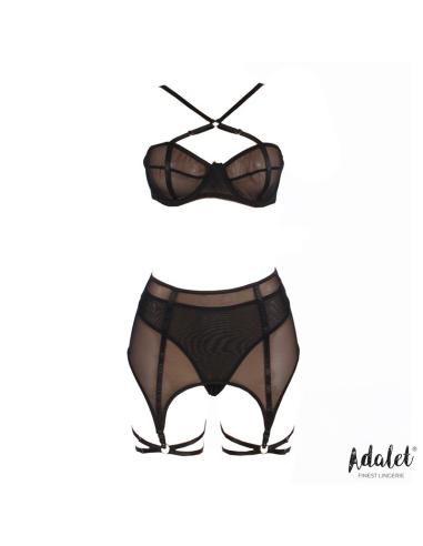 Aria Set Sujetador, Tanga, Ligero y Ligas