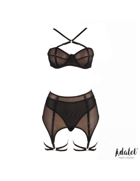 Aria Set Sujetador, Tanga, Ligero y Ligas