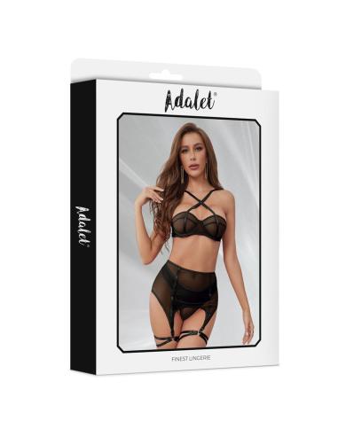 Aria Set Sujetador, Tanga, Ligero y Ligas