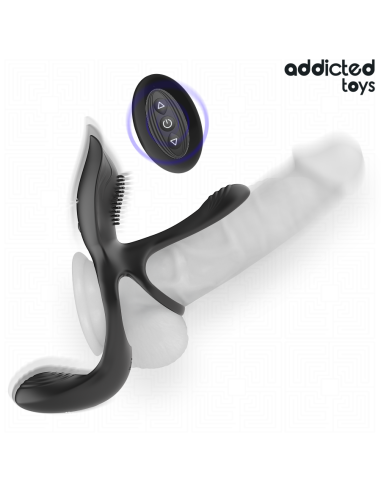 Addicted toys - anillo doble para el pene con estimulador de clítoris