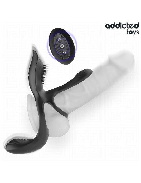 Addicted toys - anillo doble para el pene con estimulador de clítoris