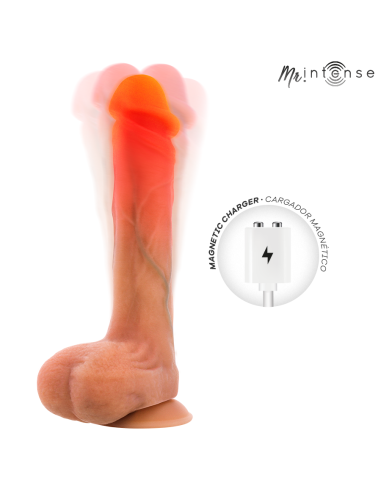 Mr intense - bradley dildo vibrador con efecto calor y control remoto 21 cm -ø- 4.2 cm