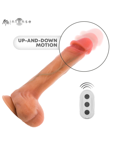 Mr intense - bradley dildo vibrador con efecto calor y control remoto 21 cm -ø- 4.2 cm