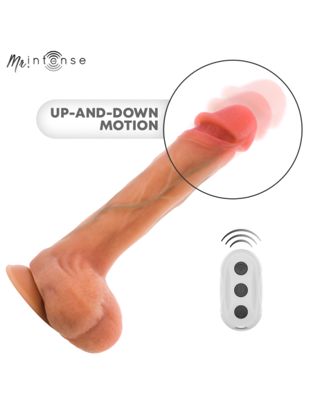 Mr intense - bradley dildo vibrador con efecto calor y control remoto 21 cm -ø- 4.2 cm