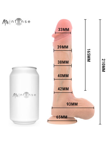 Mr intense - bradley dildo vibrador con efecto calor y control remoto 21 cm -ø- 4.2 cm