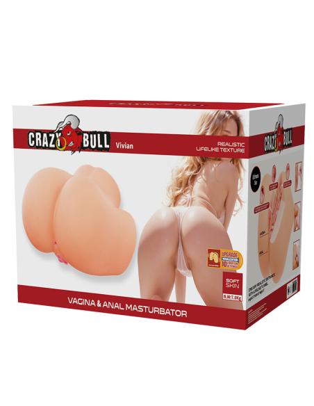 Crazy bull - vivian masturbador vaginal y anal doble con vibración