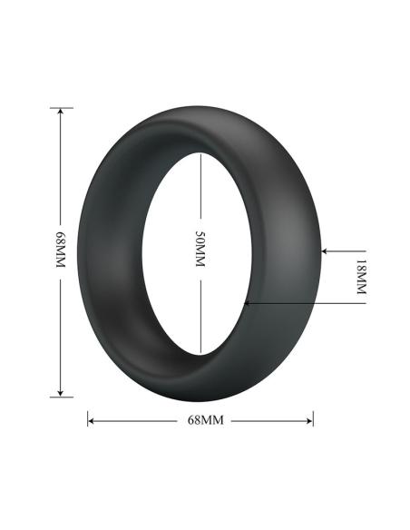 Crazy bull - elio anillo para pene silicona negro