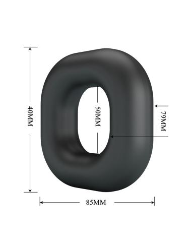 Crazy bull - walden anillo para pene super soft silicona negro