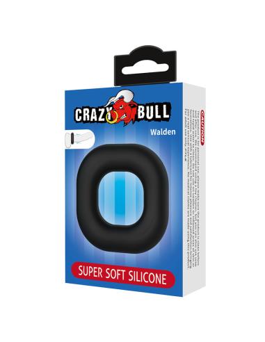 Crazy bull - walden anillo para pene super soft silicona negro