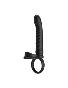 Pretty love - merritt vibrador anal con anillo y vibración negro 2
