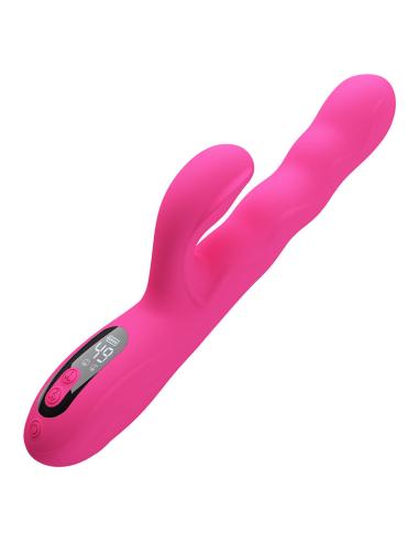 Pretty love - winters vibrador rabbit multifunción con pantalla led rosa