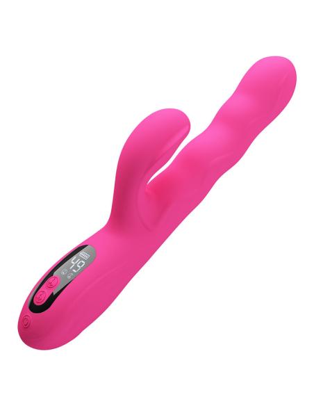 Pretty love - winters vibrador rabbit multifunción con pantalla led rosa