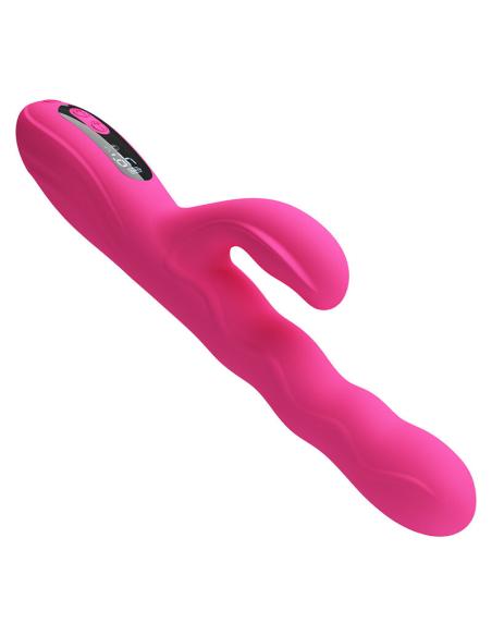 Pretty love - winters vibrador rabbit multifunción con pantalla led rosa
