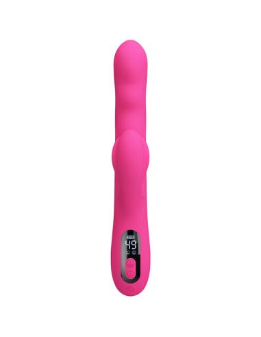 Pretty love - winters vibrador rabbit multifunción con pantalla led rosa