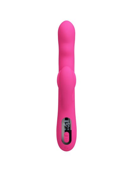 Pretty love - winters vibrador rabbit multifunción con pantalla led rosa