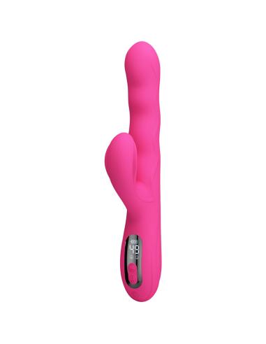Pretty love - winters vibrador rabbit multifunción con pantalla led rosa