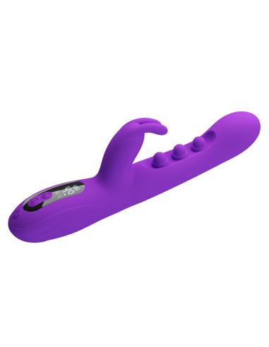 Pretty love - sabien vibrador rabbit con estimulación por golpeteos y led morado