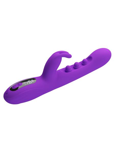 Pretty love - sabien vibrador rabbit con estimulación por golpeteos y led morado