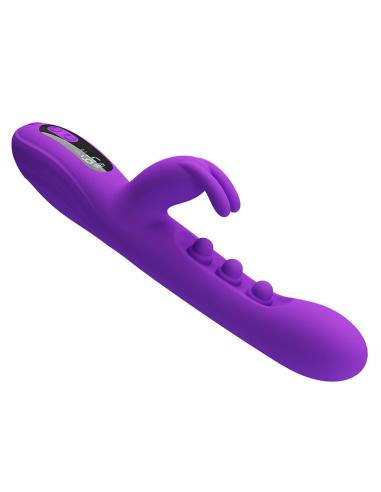 Pretty love - sabien vibrador rabbit con estimulación por golpeteos y led morado