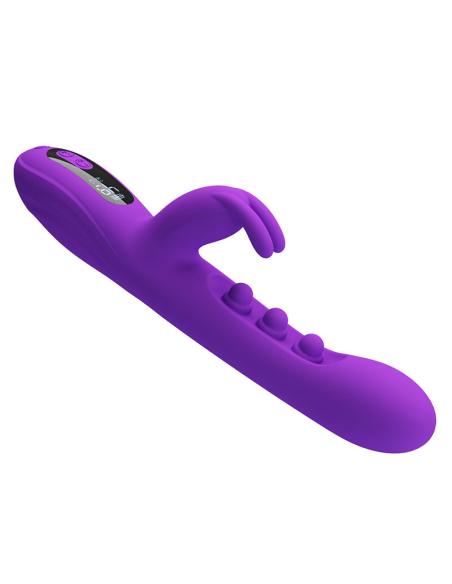 Pretty love - sabien vibrador rabbit con estimulación por golpeteos y led morado