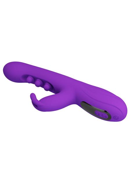 Pretty love - sabien vibrador rabbit con estimulación por golpeteos y led morado