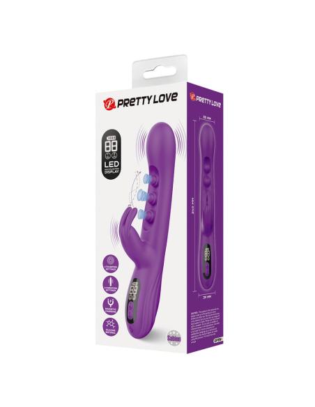 Pretty love - sabien vibrador rabbit con estimulación por golpeteos y led morado