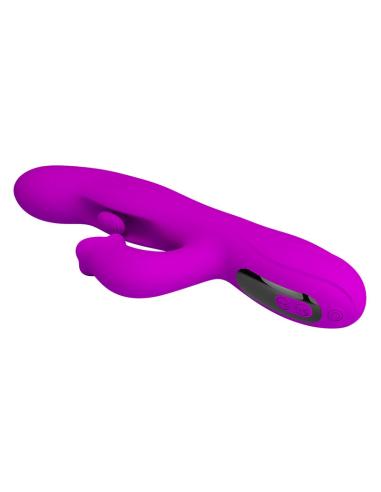 Pretty love - yalanda vibrador rabbit oscilante con pantalla led morado