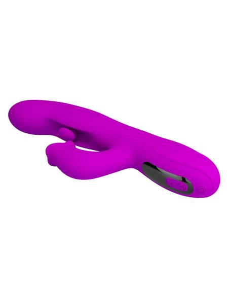 Pretty love - yalanda vibrador rabbit oscilante con pantalla led morado