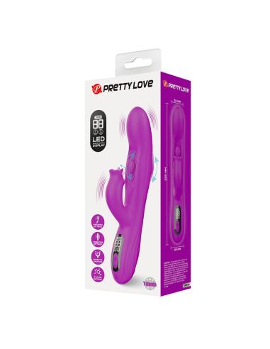 Pretty love - yalanda vibrador rabbit oscilante con pantalla led morado