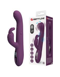 Pretty love - dee vibrador rabbit multifunción oscilante y percutor morado