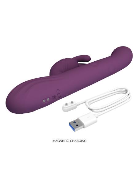 Pretty love - dee vibrador rabbit multifunción oscilante y percutor morado