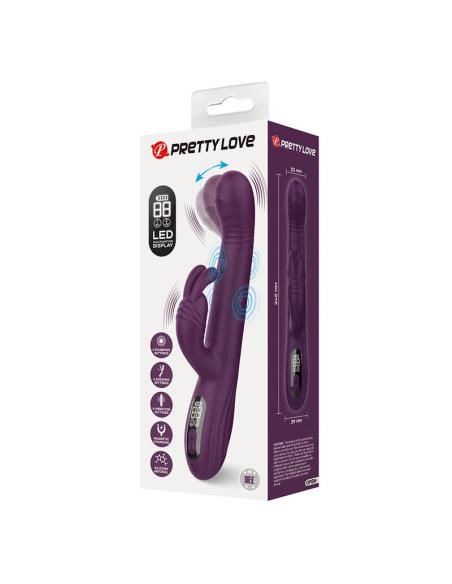 Pretty love - dee vibrador rabbit multifunción oscilante y percutor morado