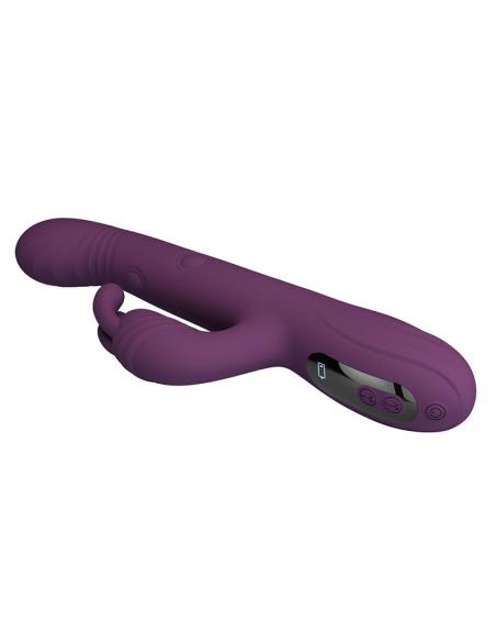 Pretty love - dee vibrador rabbit multifunción oscilante y percutor morado