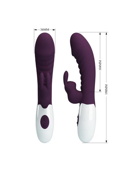 Pretty love - naughty bunny vibrador rabbit 30 funciones morado