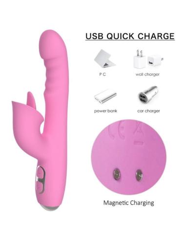 Nalone - t-may vibrador rabbit con empuje y movimiento oscilante
