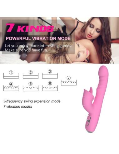 Nalone - t-may vibrador rabbit con empuje y movimiento oscilante