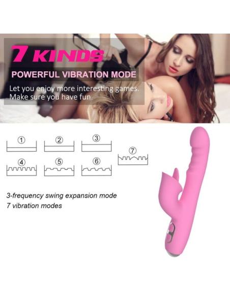 Nalone - t-may vibrador rabbit con empuje y movimiento oscilante