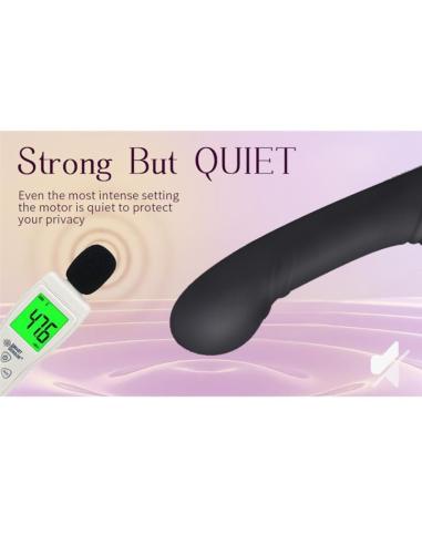 Nalone - allow vibrador doble con rotación y empuje negro