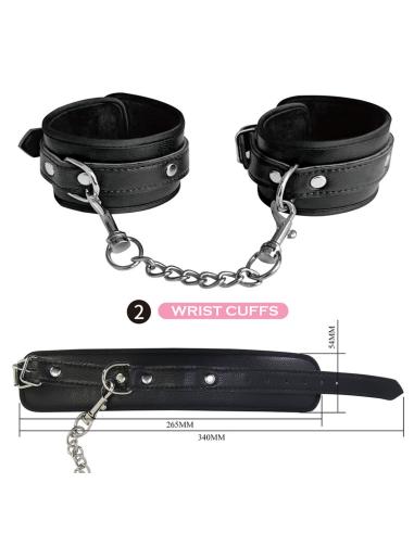 Pretty love - kit bdsm 8 piezas negro