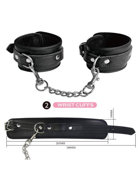 Pretty love - kit bdsm 8 piezas negro