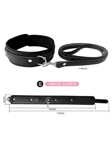 Pretty love - kit bdsm 8 piezas negro