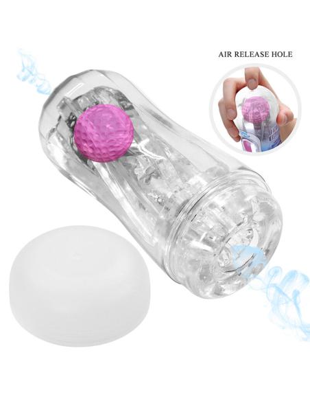 Pretty love - masturbador cup 360º texturizado transparente