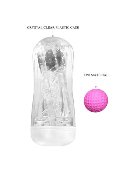 Pretty love - masturbador cup 360º texturizado transparente