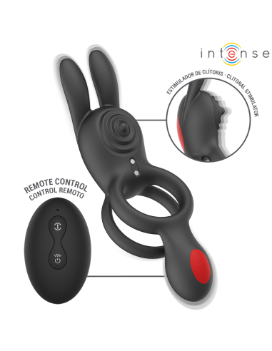 Intense - quinn anillo doble con vibración control remoto
